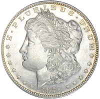 1879-S Morgan Silver Dollar Coin - Borderline Uncirculated
