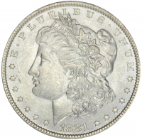 1881 Morgan Silver Dollar Coin - Borderline  Uncirculated