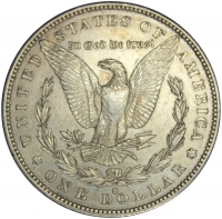 1884-S Morgan Silver Dollar Coin - Choice About Uncirculated
