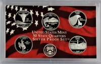 2007 U.S. State Quarter Silver Proof Coin Set