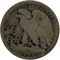 1916 Walking Liberty Silver Half Dollar Coin - Good