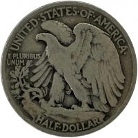 1920-D Walking Liberty Silver Half Dollar Coin - Fine