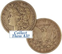 1921 Morgan Silver Dollar Coin - About Uncirculated