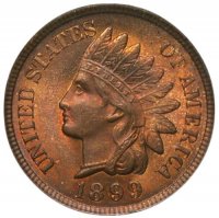 Indian Head Cent Coin - Choice BU (Red & Brown)
