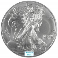 1 oz American Silver Eagle Coin - Gem Uncirculated - Random Date