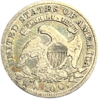 1836 Capped Bust Silver Dime Coin - Very Fine