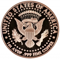1 oz Copper Round - Trump's Wall