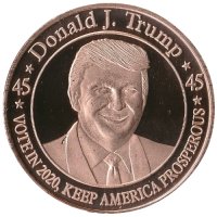 1 oz Copper Round - Donald Trump Vote in 2020 Design
