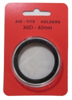 Air-Tite Coin Holders - X6D - 40 mm - For High Relief Coins