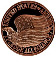1 oz Copper Round - Pledge of Allegiance Design