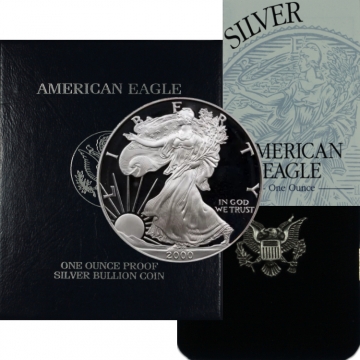 2000-P 1 oz American Proof Silver Eagle Coin - Gem Proof (w/ Box & COA)