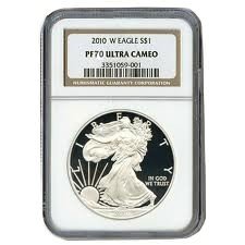 2010-W 1 oz American Proof Silver Eagle Coin - NGC PF-70 Ultra Cameo