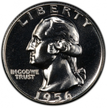 1956 Washington Silver Quarter Coin - Gem Proof