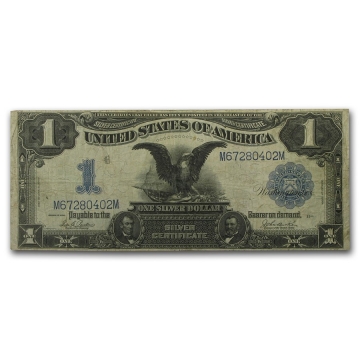1899 $1.00 Black Eagle Silver Certificate - Large Type - Very Fine