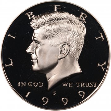 1999-S 90% Silver Kennedy Proof Half Dollar Coin - Choice PF