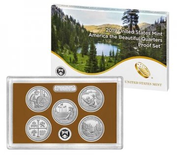 2019 America the Beautiful Quarters Proof Coin Set - At Wholesale Bid!