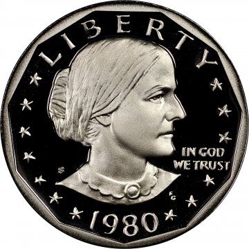 1980-S Susan B. Anthony Proof Dollar Coin - Choice PF