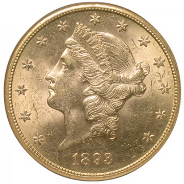 $20.00 Liberty Head Gold Double Eagle Coins - Random Dates - BU