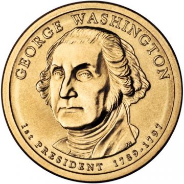 2007 George Washington Presidential Dollar Coin - P or D Mint