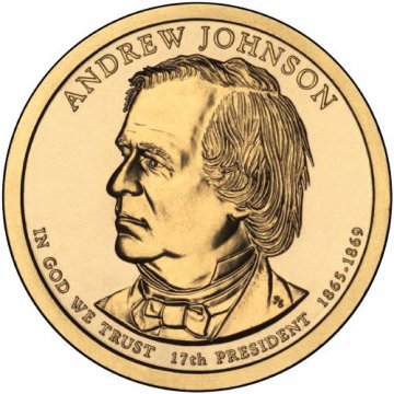 2011 Andrew Johnson Presidential Dollar Coin - P or D Mint