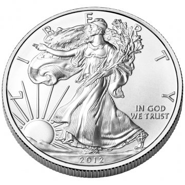 2012-W 1 oz American Burnished Silver Eagle Coin - Gem BU (w/ Box & C.O.A.)