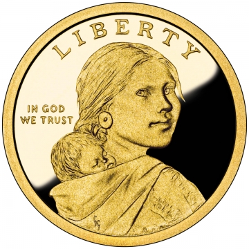 2012 Native American Proof Golden Dollar Coin - S Mint