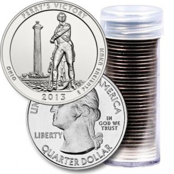 2013 40-Coin Perry's Victory Quarter Rolls - P or D Mint - BU