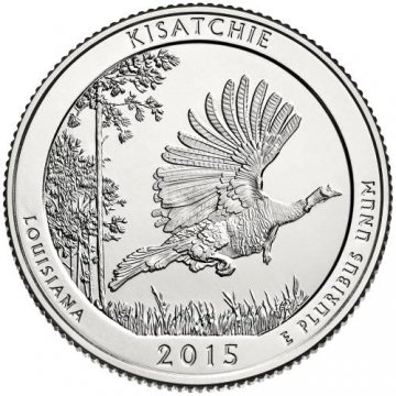 2015 Kisatchie Quarter Coin - P or D Mint - BU