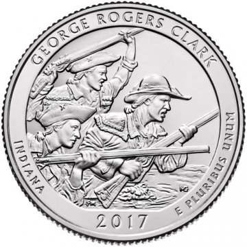 2017 George Rogers Clark Quarter Coin - P or D Mint - BU