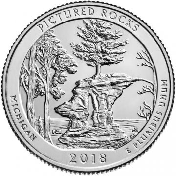 2018 Pictured Rocks Quarter Coin - S Mint - BU