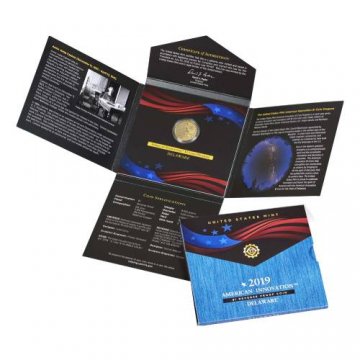 2019-S American Innovation Reverse Proof Dollar Coin Set - Delaware