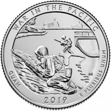 2019 War in the Pacific Quarter Coin - S Mint - BU