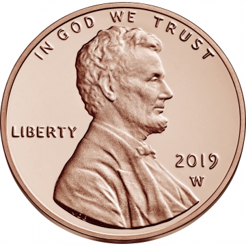 2019-W Lincoln Shield Cent Coin - Limited Edition - BU in Mint Packaging