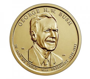 2020 George H.W. Bush Presidential Dollar Coin - P or D Mint