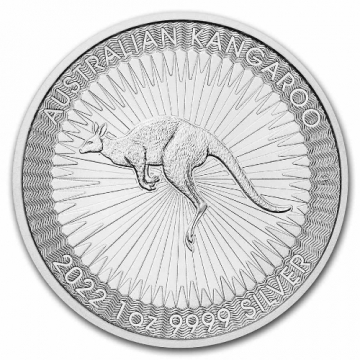 2022 1 oz Australian Silver Kangaroo Coin - Gem BU