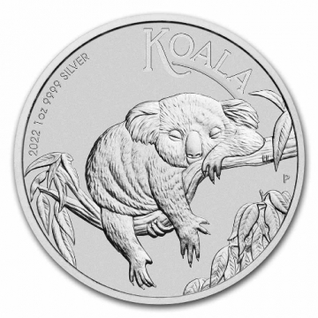 2022 1 oz Australian Silver Koala Coin - Gem BU 