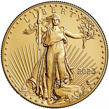 2023 1/4 oz American Gold Eagle Coin - Gem BU