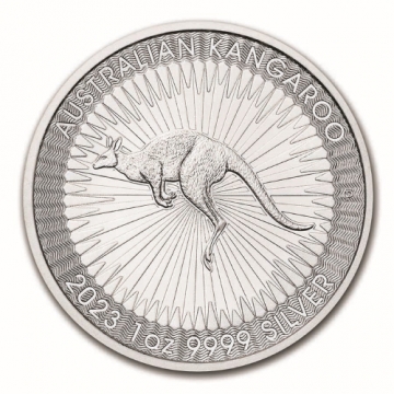 2023 1 oz Australian Silver Kangaroo Coin - Gem BU
