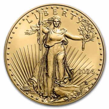 2024 1/4 oz American Gold Eagle Coin - Gem BU
