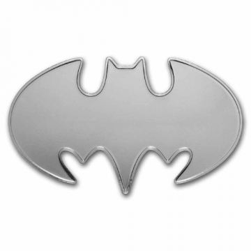 2024 Samoa 1 oz Batman Batarang Shaped Silver Coin - BU