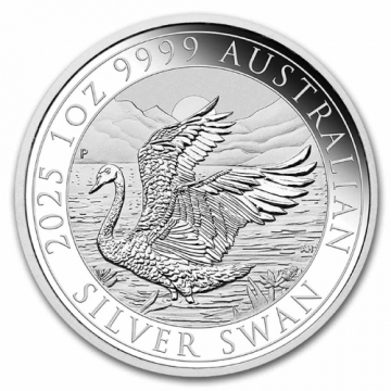 2025 1 oz Australian Silver Swan Coin - Gem BU