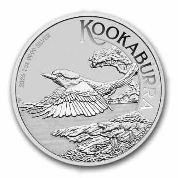 2026 1 oz Australian Silver Kookaburra Coin - Gem BU