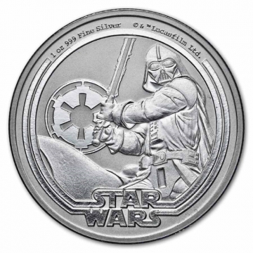 2026 Niue 1 oz Silver $2 Star Wars: Darth Vader Coin - Gem BU