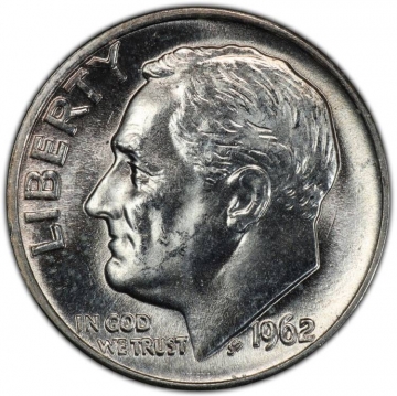 1962 Roosevelt Silver Dime Coin - Choice BU