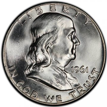 1961-D Franklin Silver Half Dollar Coin - Choice BU