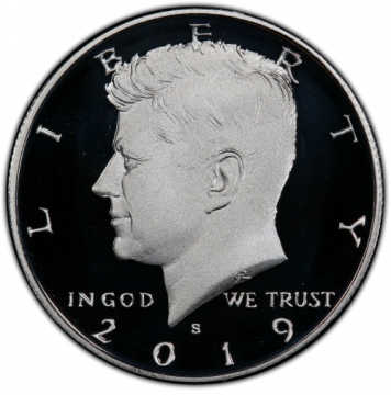 2019-S 99.9% Silver Kennedy Proof Half Dollar Coin - Choice PF