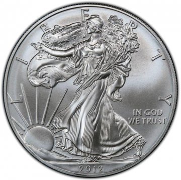 2012 1 oz American Silver Eagle Coin - Gem BU
