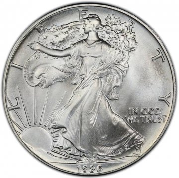 1986 1 oz American Silver Eagle Coin - Gem BU