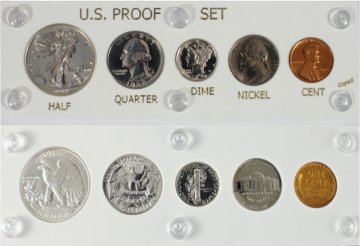 1938 U.S. Proof Coin Set (New Capital Plastic Holder)