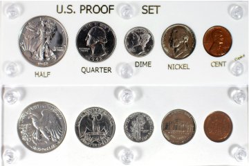 1942 U.S. Proof Set (5 Coins, New Capital Plastic Holder)